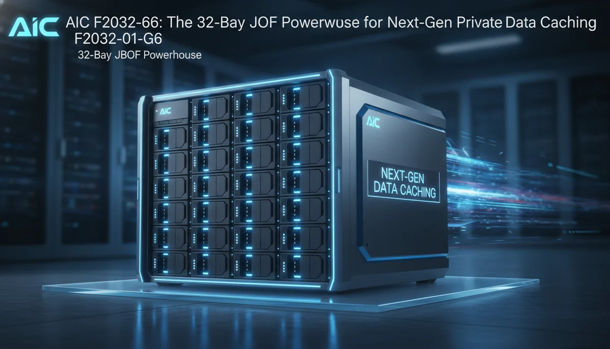 AIC F2032-01-G6: The 32-Bay JBOF Powerhouse for Next-Gen Private Data Caching visual summary