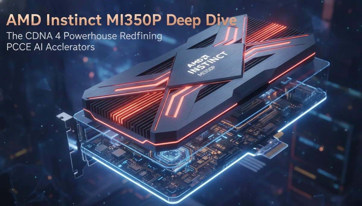 AMD Instinct MI350P Deep Dive: The CDNA 4 Powerhouse Redefining PCIe AI Accelerators visual summary