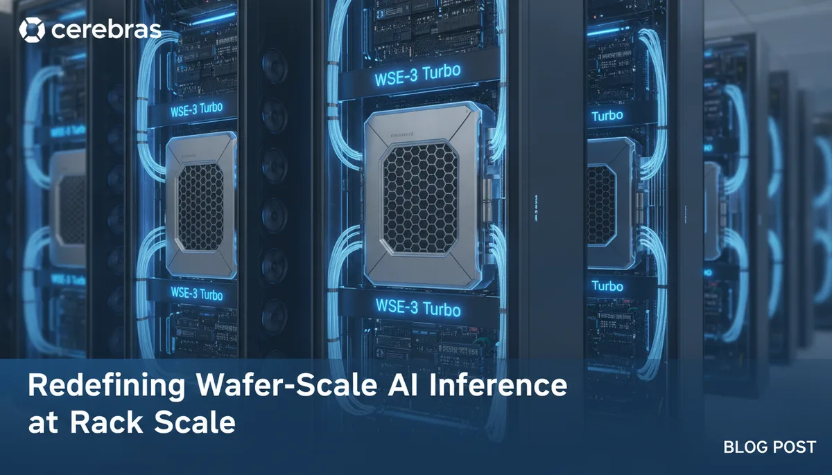 Cerebras CS-4 and WSE-3 Turbo: Redefining Wafer-Scale AI Inference at Rack Scale visual summary