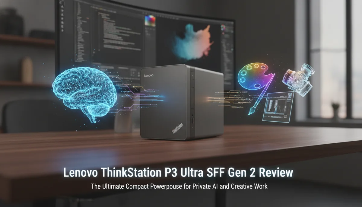 Lenovo ThinkStation P3 Ultra SFF Gen 2 Review: The Ultimate Compact Powerhouse for Private AI and Creative Work visual summary