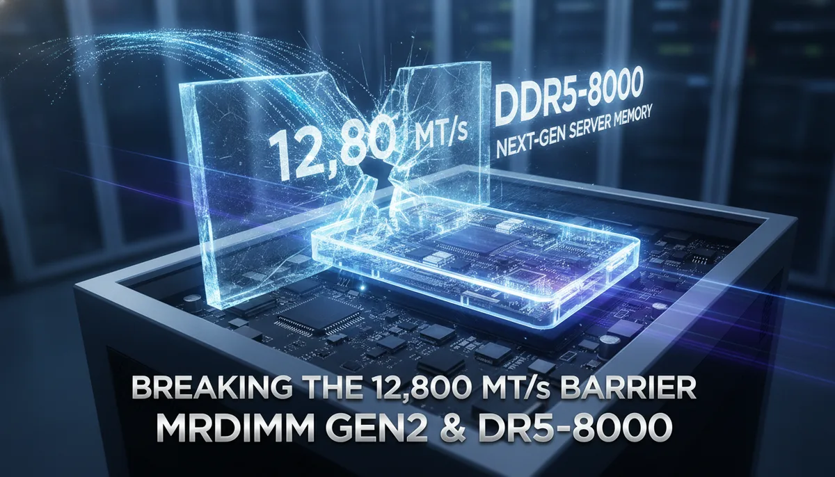 Next-Gen Server Memory: Breaking the 12,800 MT/s Barrier with MRDIMM Gen2 and DDR5-8000 visual summary