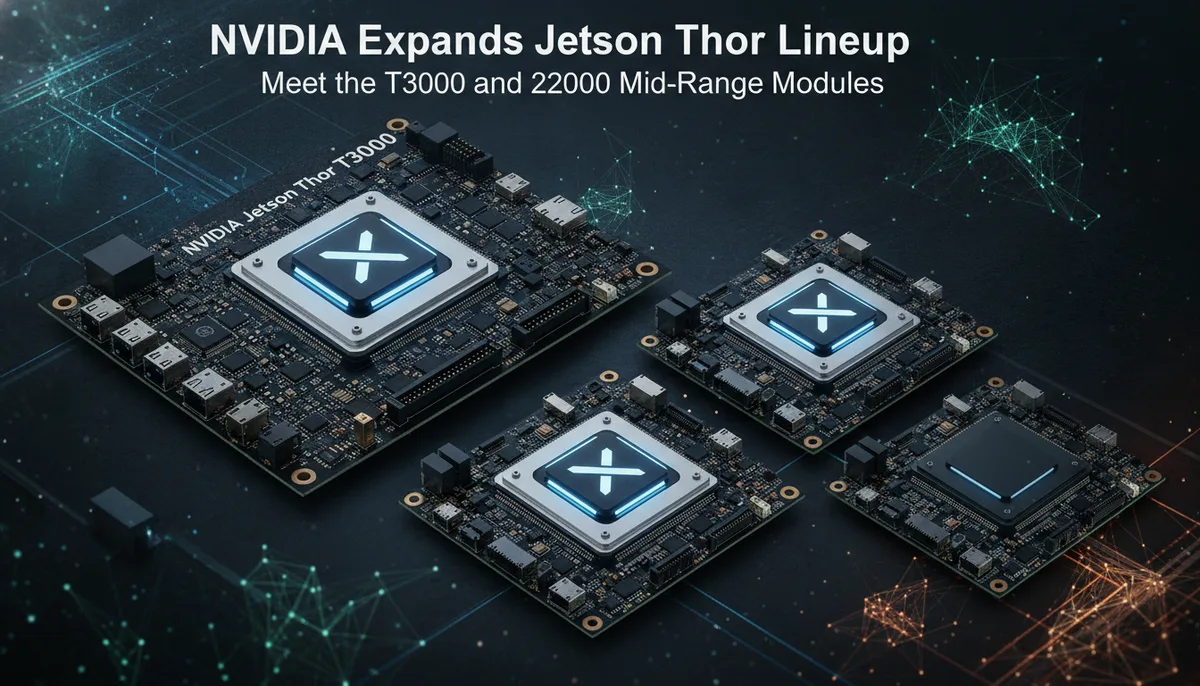 NVIDIA Expands Jetson Thor Lineup: Meet the T3000 and T2000 Mid-Range Modules visual summary