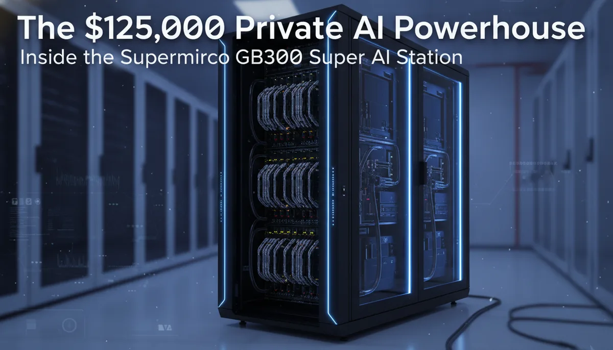 The $125,000 Private AI Powerhouse: Inside the Supermicro GB300 Super AI Station visual summary